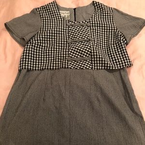 <3 Black and White Vintage Babydoll Dress <3